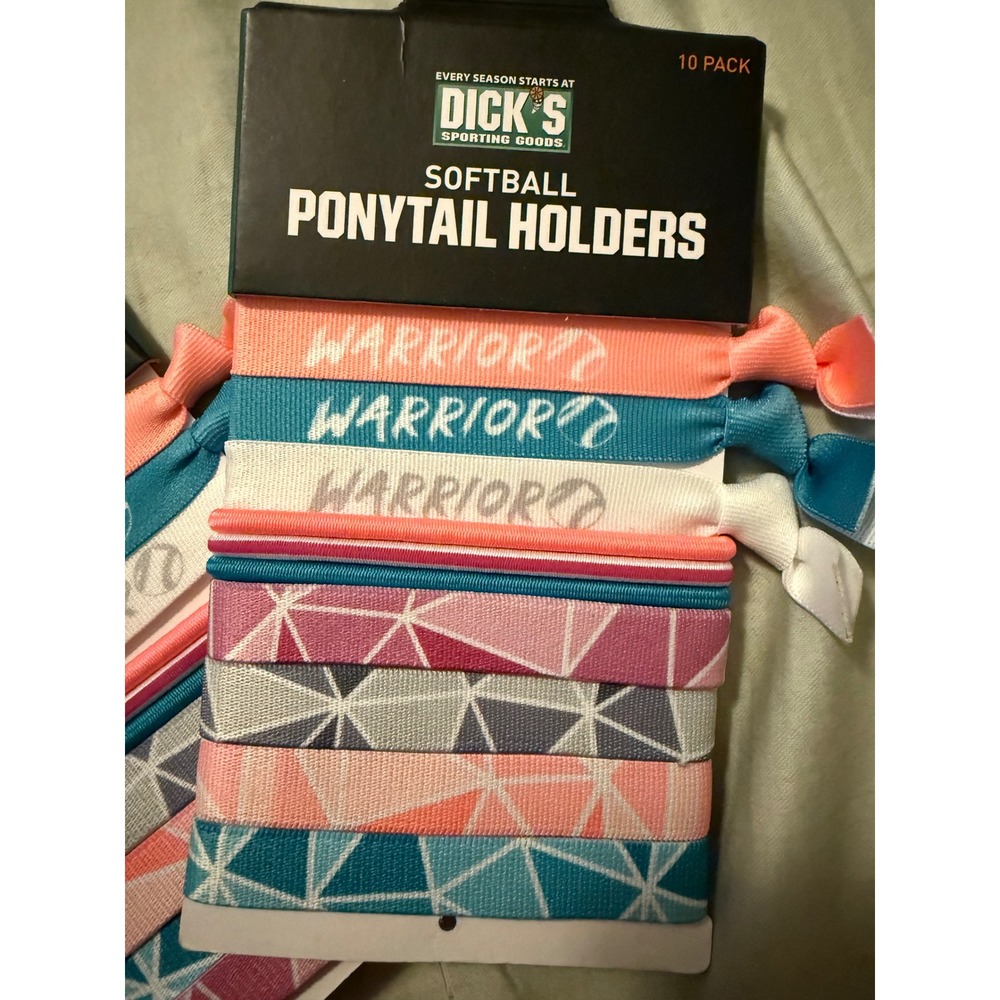 Dick's Sporting‎ Goods Softball Warrior Ponytail Holders 10 Pack Hair Ties